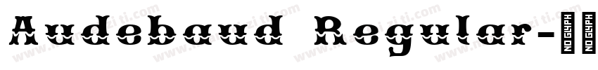 Audebaud Regular字体转换